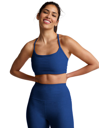 Beyond Yoga Spacedye Slim Racerback Bra - Marine Blue Heather