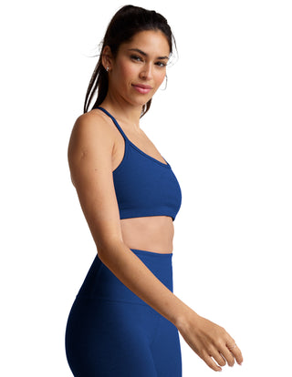 Beyond Yoga Spacedye Slim Racerback Bra - Marine Blue Heather