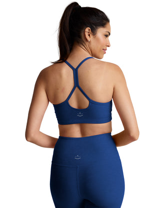 Beyond Yoga Spacedye Slim Racerback Bra - Marine Blue Heather