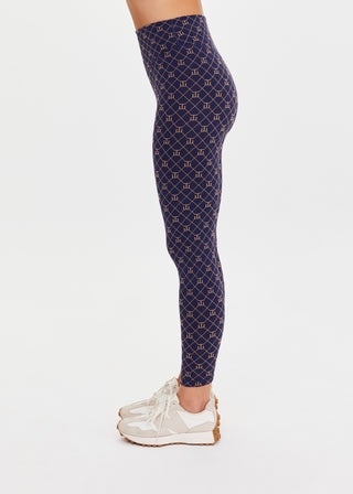 The Upside Ezra 25IN High Midi Pant - Monogram