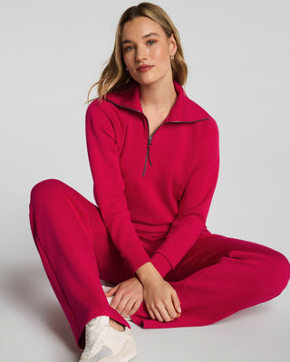 Spanx AirEssentials Half Zip - Fuchsia