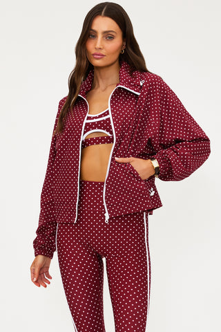 Beach Riot Casen Jacket - Crimson Dot