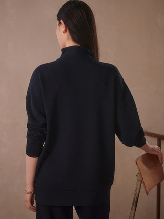 Varley Masie Longline Sweat - Navy
