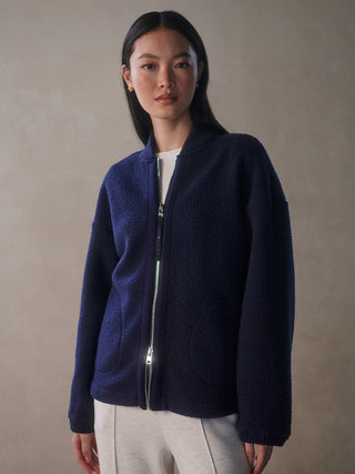 Varley Willmont Patch Pocket Fleece - Evening Blue