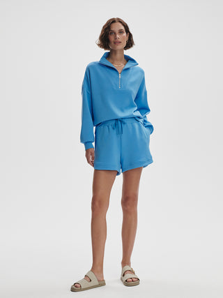 Varley Ollie High Rise Short 3.5 - Azure Blue