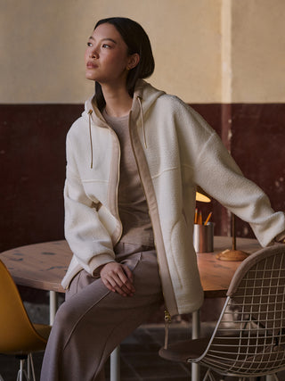 Varley Fey Relaxed Fleece - Egret