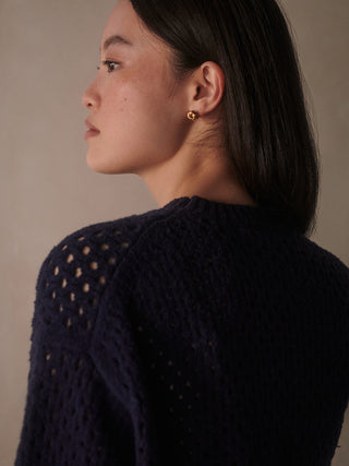 Varley Grady Boucle Knit Sweat - Evening Blue