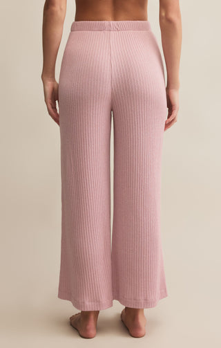 Z Supply Coastline Rib Pant - Pink Pearl