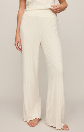 Z Supply Dawn Smocked Pant - Vanilla Ice