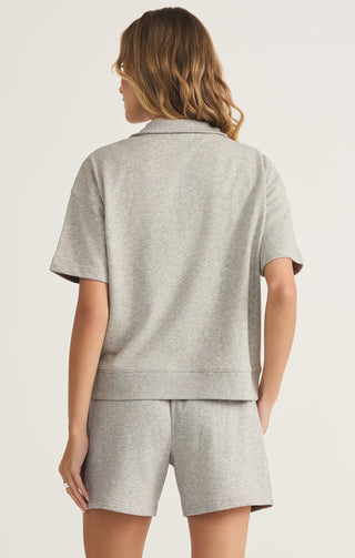 Z Supply Club Sweatshirt - Varsity Heather Grey